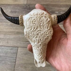 Gorgeous resin cowskull